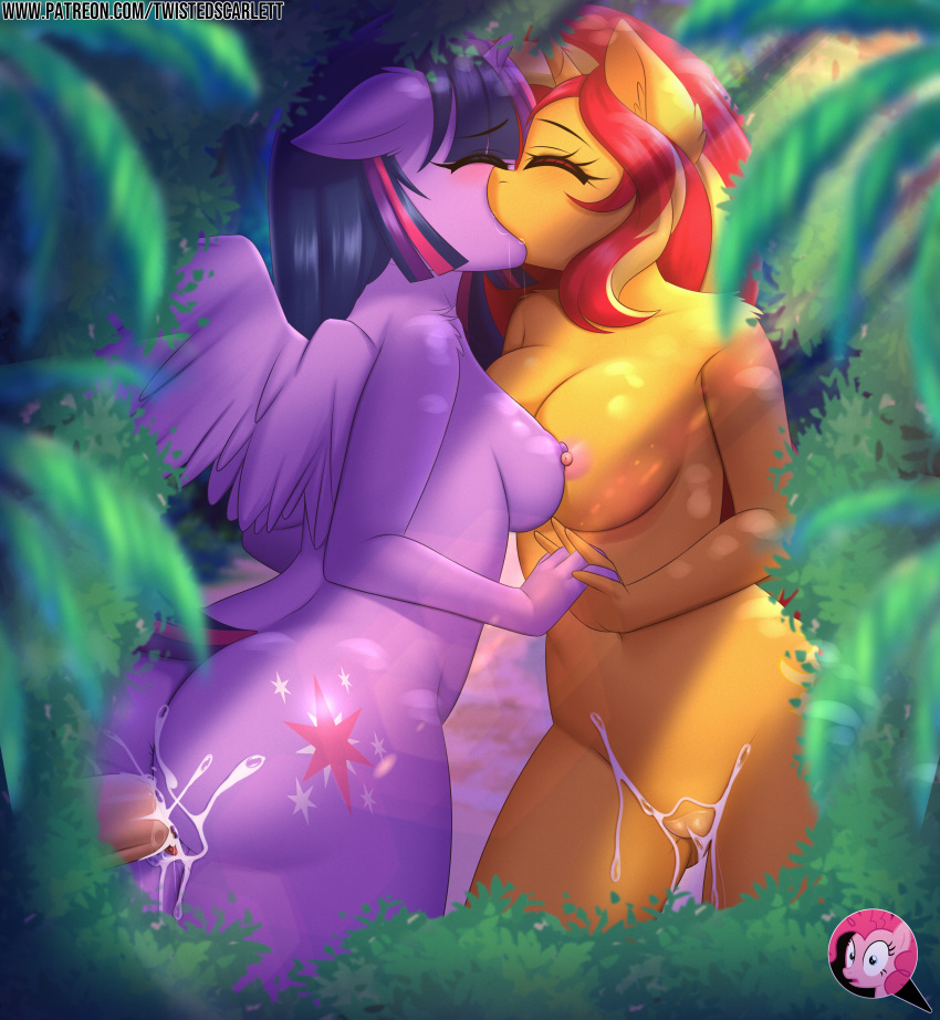 after_sex alicorn anthro bushes casual cum cum_in_pussy cum_inside cum_on_body cum_on_lower_body equine furry human my_little_pony princess_twilight_sparkle_(mlp) sex straight_hair sunset_shimmer sunsetsparkle tagme tropical twilight_sparkle_(mlp) twistedscarlett60 wings