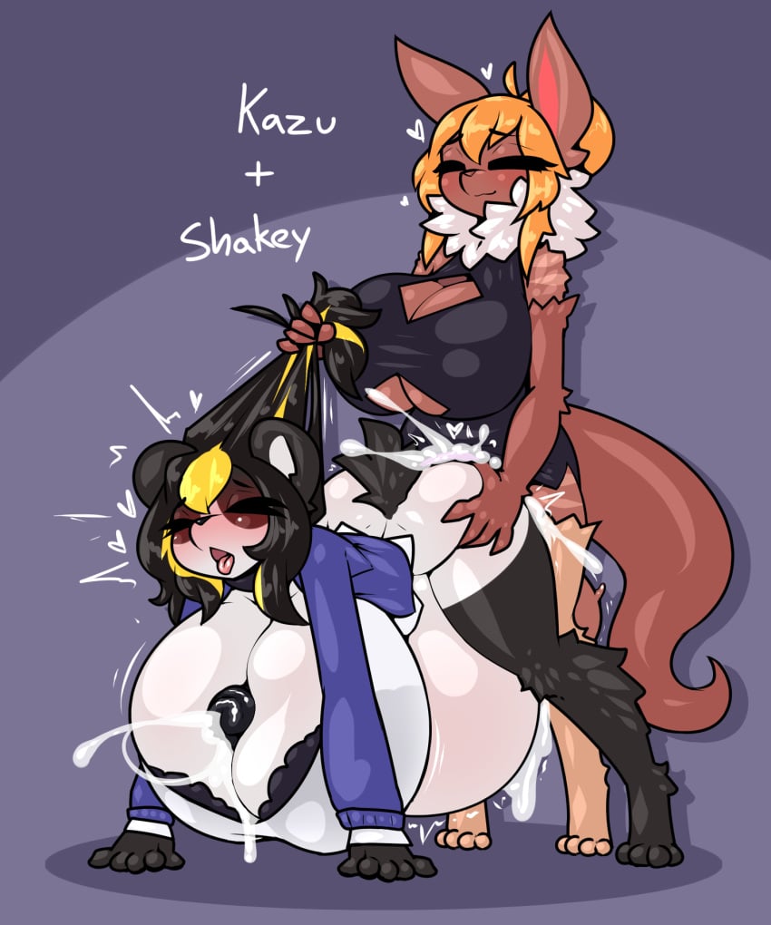 2futas anthro autopaizuri bent_over big_breasts cleavage cum_inflation cum_inside cum_while_penetrated cumflation cumshot dickgirl erection from_behind furry futa_on_futa futa_only futanari horsecock huge_breasts huge_cock hyper_inflation inflation kaz_(kazudanefonfon) large_breasts limebreaker masturbation paizuri pandaren penis ready_to_pop sex shakey_olive uncensored world_of_warcraft