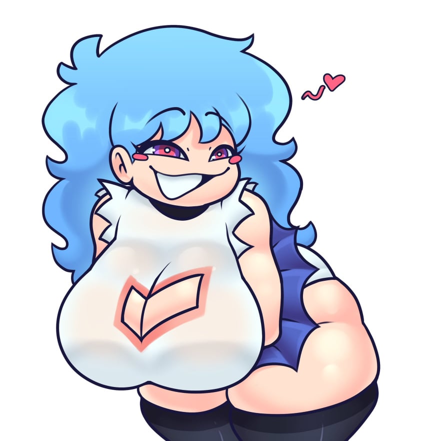 1female 1girl 1girls big_boobs big_breasts big_tits blue_hair blue_hair_female boobs breasts chubby chubby_female curvy_figure female female_focus female_only friday_night_funkin friday_night_funkin_mod girl heart heart_symbol huge_boobs huge_breasts huge_tits long_hair looking_at_viewer oofts panties plump_thighs simple_background skyblue skyblue_(friday_night_funkin) skyverse smile smiling solo solo_female thick thick_legs thick_thighs thighhighs thighs tits voluptuous voluptuous_female white_background white_panties