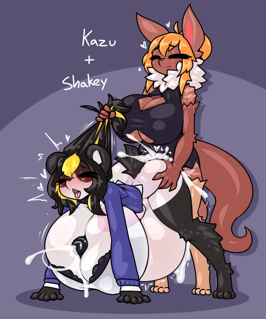 2futas anthro autopaizuri bent_over big_breasts cleavage cum_inflation cum_inside cum_while_penetrated cumflation cumshot dickgirl erection fat_cock from_behind furry futa_on_futa futa_only futanari horsecock huge_breasts huge_cock hyper_inflation inflation kaz_(kazudanefonfon) large_breasts limebreaker masturbation paizuri pandaren penis ready_to_pop sex shakey_olive uncensored world_of_warcraft x-ray