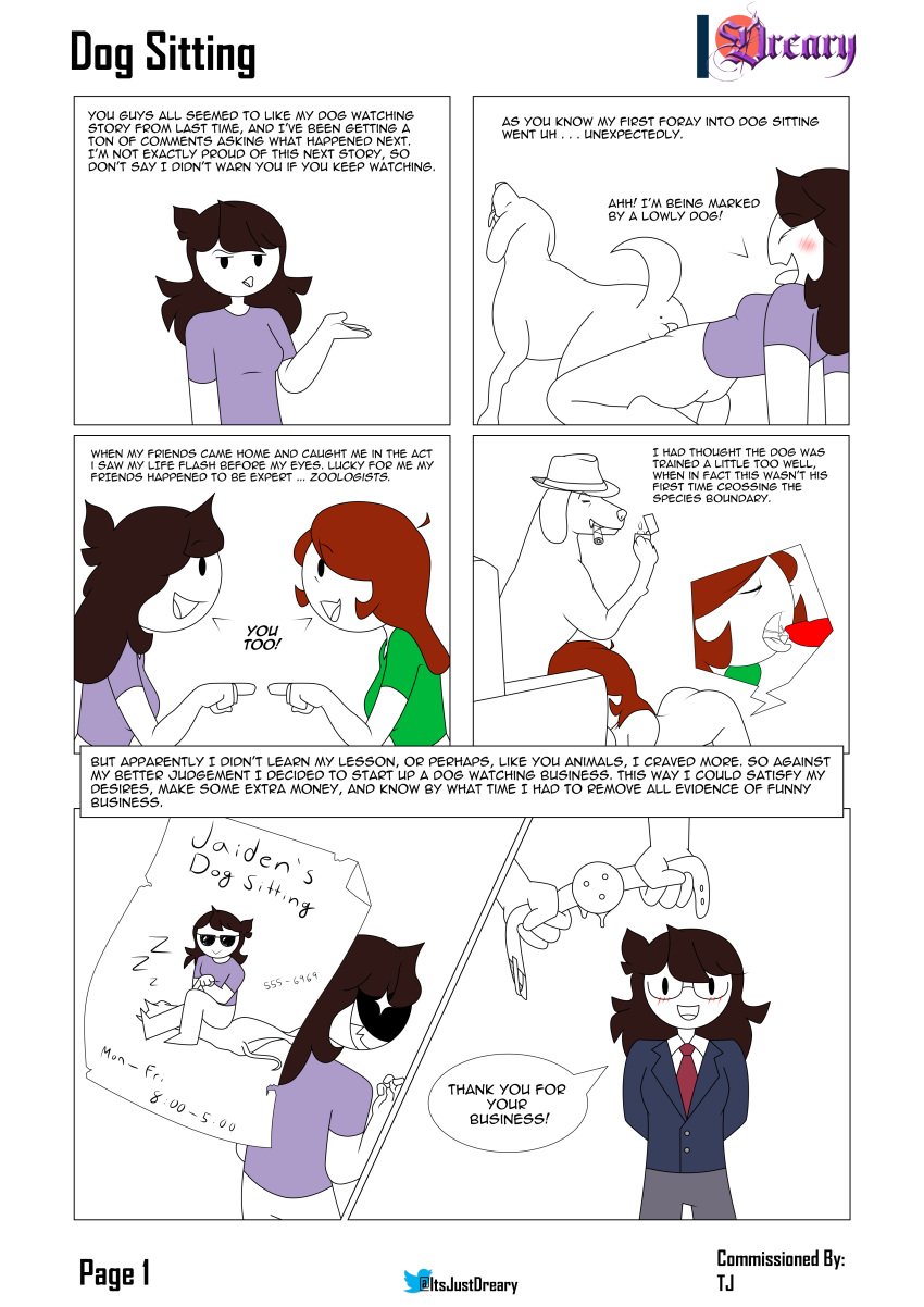 animal_genitalia animal_penis bestiality bimbo blowjob canid canid_on_humanoid canine canine_on_human canine_penis comic cum cum_in_pussy dog domestic_dog dreary female female_human feral hetero human internal_cumshot interspecies jaiden jaiden_animations knotting licking licking_penis male male/female male_canine penis vagina vaginal_knotting vaginal_penetration youtube youtuber zoophilia