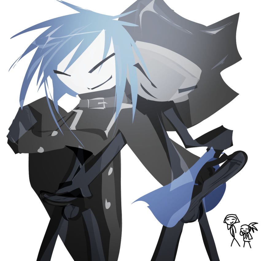 1femboy 2boys banggupoong_(zolaman) femboy goth gothic kako_(zolaman_oc) kei_(zolaman_oc) kkuja_(zolaman) large_penis palitosexual raised_clothing raised_skirt raising_skirt stickfigure stickman touching_penis visual_kei zolaman_(franchise) 졸라맨