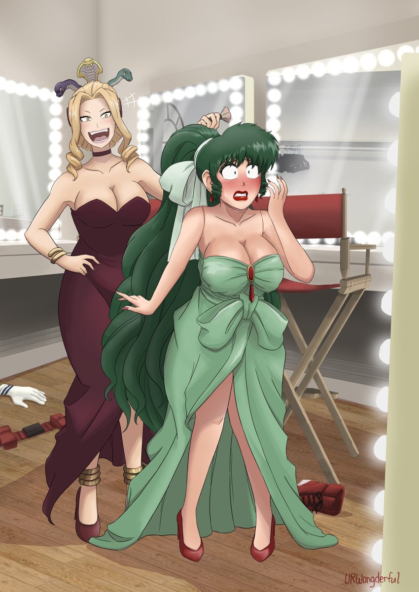 crossdressing deku fake_breasts femboy feminization girly izuku_midoriya makeover makeup my_hero_academia sissy tagme urwongderful