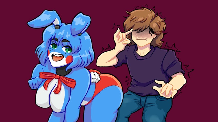 1girls anthro female five_nights_at_freddy&#039;s five_nights_in_anime tagme toy_bonnie_(fnaf)