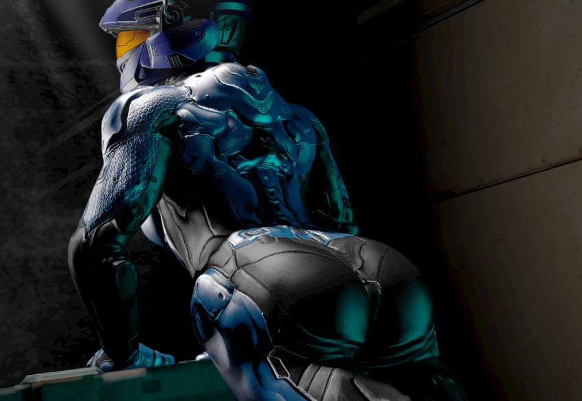 3d ass bodysuit breasts dust halo_(series) helmet light power_armor sci-fi science_fiction sideboob source_filmmaker spartan_(halo)