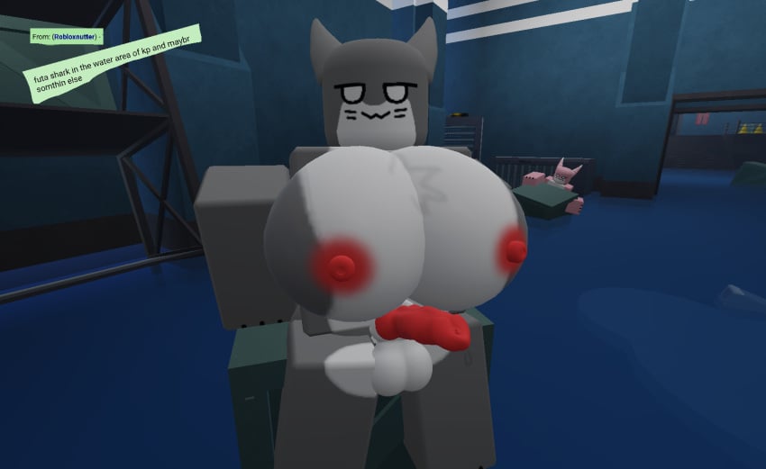 1futa 3d anthro balls big_breasts big_penis breasts crate furry futa_only futanari futanari_focus gray_fur grey_skin kaiju_paradise knot knotted_penis large_breasts looking_at_viewer naked nude nude_futanari request roblox roblox_game self_upload shark shark_fin shark_girl shark_humanoid shork_(kaiju_paradise) shorks_(kaiju_paradise) sitting sitting_down uwu_cat_(artist) white_fur white_skin