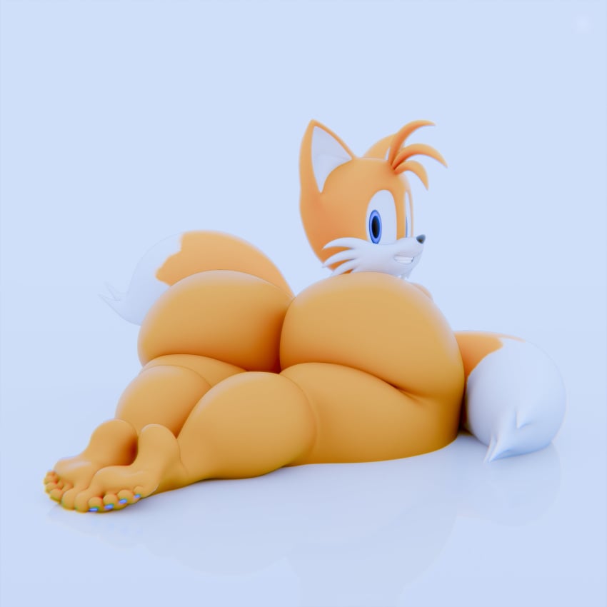 1boy 1femboy 3d anthro ass_focus barefoot big_ass big_butt big_thighs bubble_ass bubble_butt fat feet femboy feminine feminine_male fox fuckboy furry girly gullygulson huge_ass huge_butt huge_thighs male sega sonic_(series) sonic_the_hedgehog_(series) tails tails_the_fox thick thick_ass thick_boy thick_thighs wide_hips