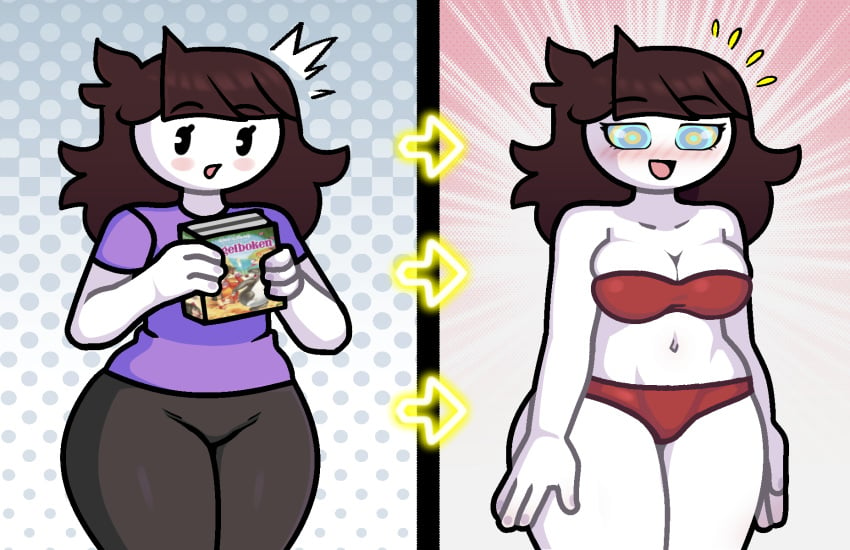 1girls accurate_art_style before_and_after breast_press brown_hair commission disney female female_focus female_only hypnosis jaiden jaiden_animations jaidenanimations long_hair medium_breasts mind_control steca thelazyart thick thick_ass thick_legs thick_thighs walt_disney youtube youtuber youtuber_girl youtubers