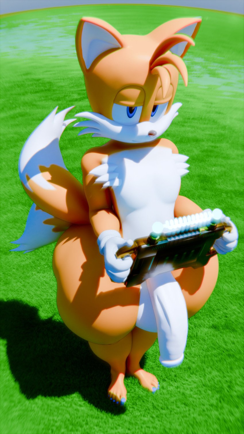 1boy 1femboy 1male anthro big_ass big_butt big_penis big_thighs bubble_ass bubble_butt device feet femboy feminine feminine_male fox furry girly gullygulson huge_ass huge_butt huge_cock huge_thighs hung_femboy sega sonic_(series) sonic_the_hedgehog_(series) tablet tails thick thick_ass thick_boy thick_thighs wide_hips