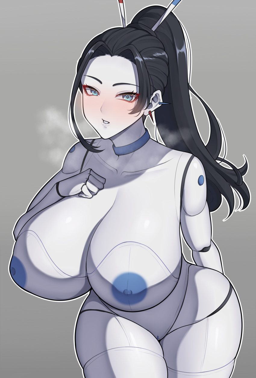 android beepo_(chunkymoon) big_ass big_breasts big_hips huge_breasts nude nude_female robot robot_girl