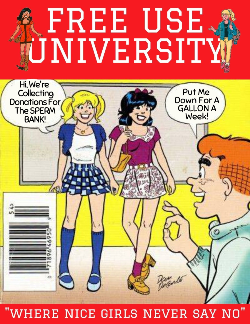 archie_andrews archie_comics betty_cooper blonde_hair brown_hair clothing edit female free_use human male school_uniform schoolgirl veronica_lodge