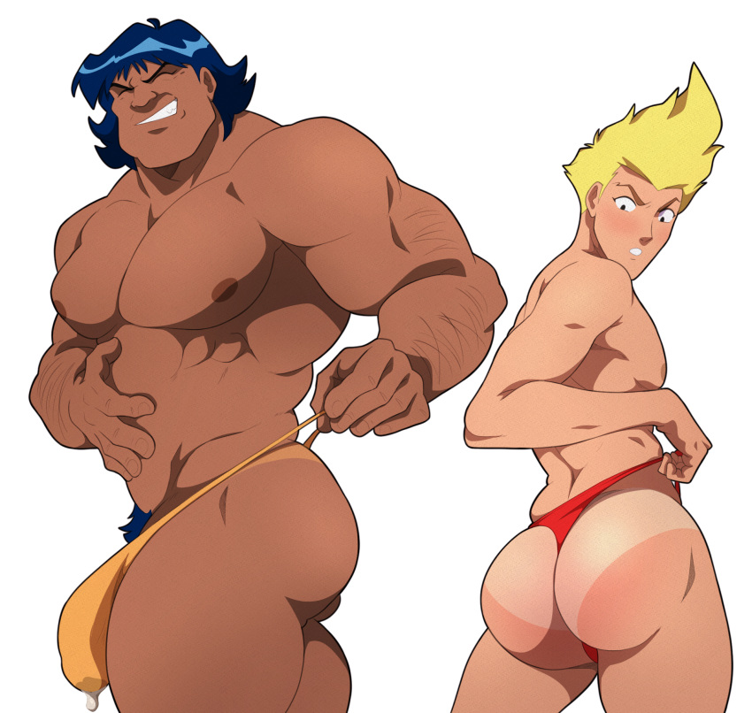 bulge java_the_caveman male_only martin_mystery tanline thong