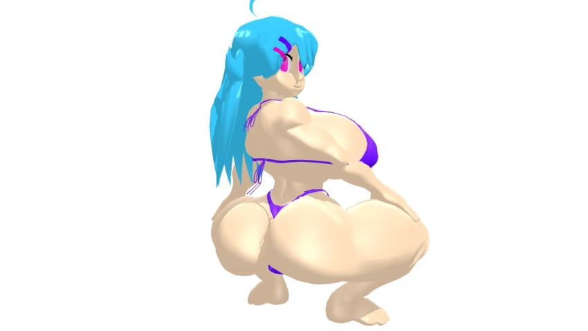 3d back_view bikini broly_culo faker_sky faker_sky_(friday_night_funkin) feet friday_night_funkin friday_night_funkin_mod hands_on_knees huge_breasts looking_back meme mmd sky_(friday_night_funkin) skyverse squatting tagme thick_ass