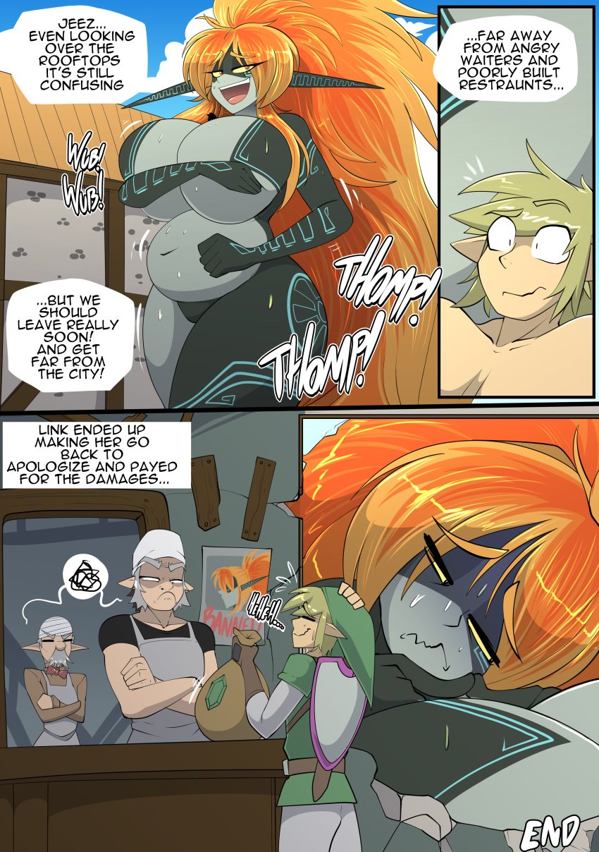 ass_bigger_than_head ass_expansion belly_expansion belly_stuffing big_ass big_belly big_breasts breast_expansion breasts_bigger_than_head bubble_butt chubby chubby_female comic comic_page couple funny giantess link link_(twilight_princess) midna page_28 stuffed_belly stuffing the_legend_of_zelda thick_thighs twilight_princess vale-city vale_city valecity weight_gain wide_hips