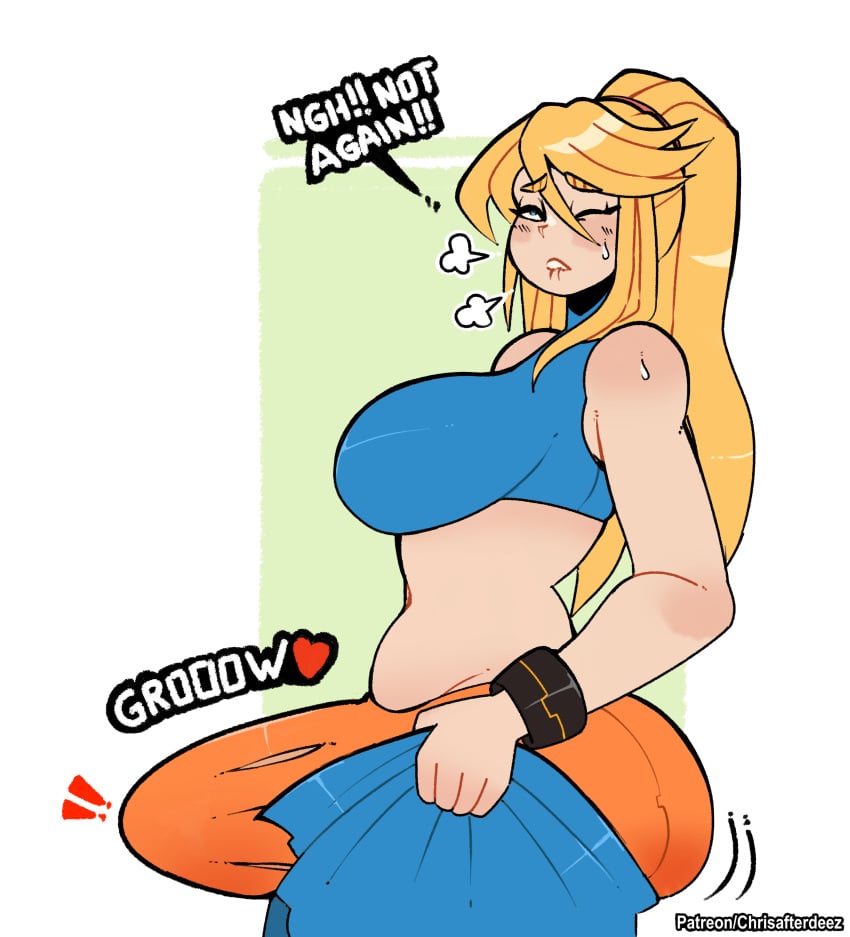 1futa 2024 ass big_ass big_ass_(futa) big_balls big_breasts big_cock big_penis big_testicles biting_lip blonde_hair blue_eyes blush bracelet breasts bulge bulge_through_clothing clothed clothes_lift clothing cock dialogue dickgirl english_text erect_penis erection erection_under_clothes expansion eyes_half_open fully_clothed futa_only futa_sans_pussy futanari genitals getting_erect growth hair_between_eyes hairband heart huff huge_balls huge_cock huge_testicles human ill_fitting_clothing large_penis light-skinned_futanari light_skin long_hair metroid midriff one_eye_closed onomatopoeia pale-skinned_female pale-skinned_futanari pale_skin penis penis_expansion ponytail pulling_up_pants samus_aran side_view simple_background solo standing sweat sweatdrop tenting testicles text thegreyzen thehornyzen tight_clothing tight_pants tight_pants_(meme) torn_clothes underwear unwanted_erection wardrobe_malfunction watermark zero_suit zero_suit_samus