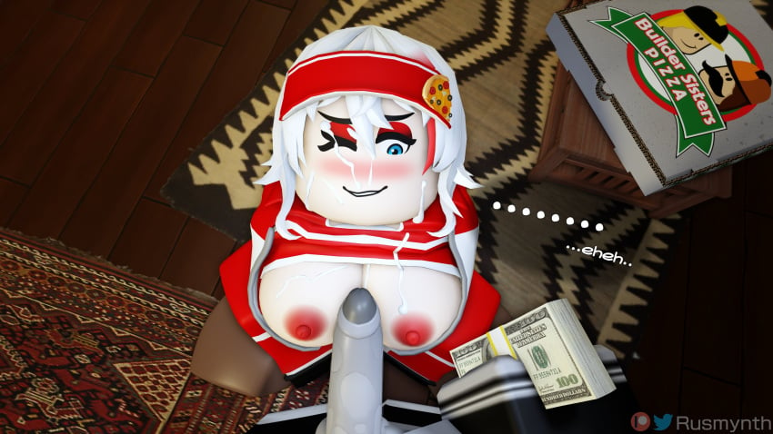 1boy 1girls 3d areolae breasts cum cum_on_breasts cum_on_face nipples offering_money original_character penis ria_(rusmynth) roblox robloxian rusmynth tagme