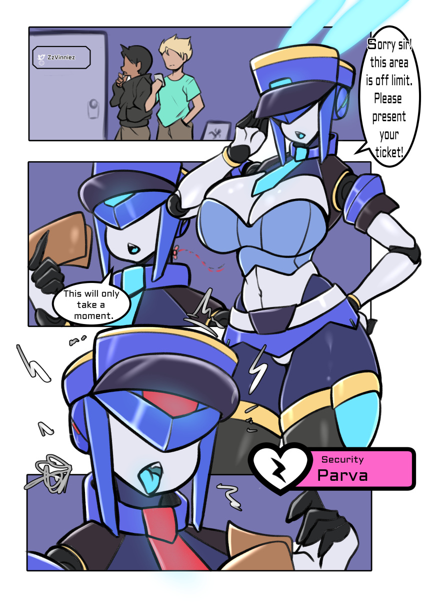 1girls 2boys genderswap_(mtf) lapi_(zzvinniez) robot robot_girl rule_63 tagme zzvinniezz