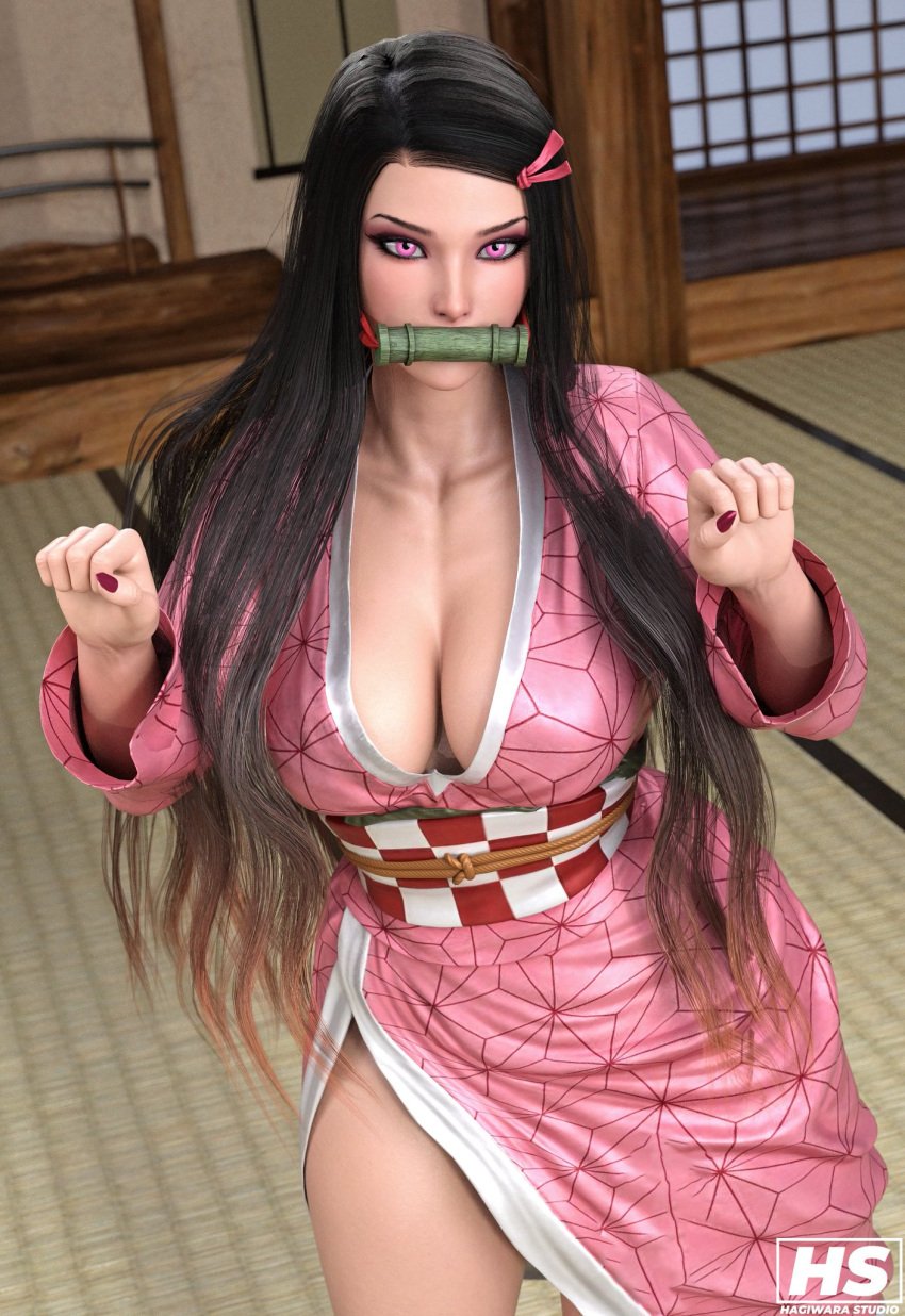 1girls 2024 3d artist_logo artist_signature ass big_ass big_breasts big_butt black_hair breasts butt cleavage clothed clothed_female clothing color colored curvaceous curvy curvy_female curvy_figure demon demon_girl demon_slayer female female_focus female_only full_color hagiwara_studio hair hips huge_ass huge_breasts huge_butt japanese japanese_female kamado_nezuko kemono kimetsu_no_yaiba large_ass large_breasts large_butt light-skinned_female light_skin long_hair looking_at_viewer manga multicolored_hair nail_polish nails nezuko_kamado orange_hair pink_eyes pink_nail_polish pink_nails seductive shounen_jump solo solo_female solo_focus thick_thighs thighs voluptuous voluptuous_female