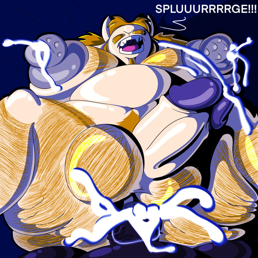 absurd_res anthro asgore_dreemurr belly big_belly big_nipples big_penis bodily_fluids body_hair bovid butt_hair caprine cellulite cum cum_from_penis cum_inside duo from_front_position fucked_silly genital_fluids genitals goat hairy_body hi_res huge_cock huge_moobs humanoid lactating lactating_during_sex looking_up lying male male/male male_only mammal missionary_position navel nipples on_back overweight overweight_male penis possbooty sex spread_legs spreading undertale undertale_(series)