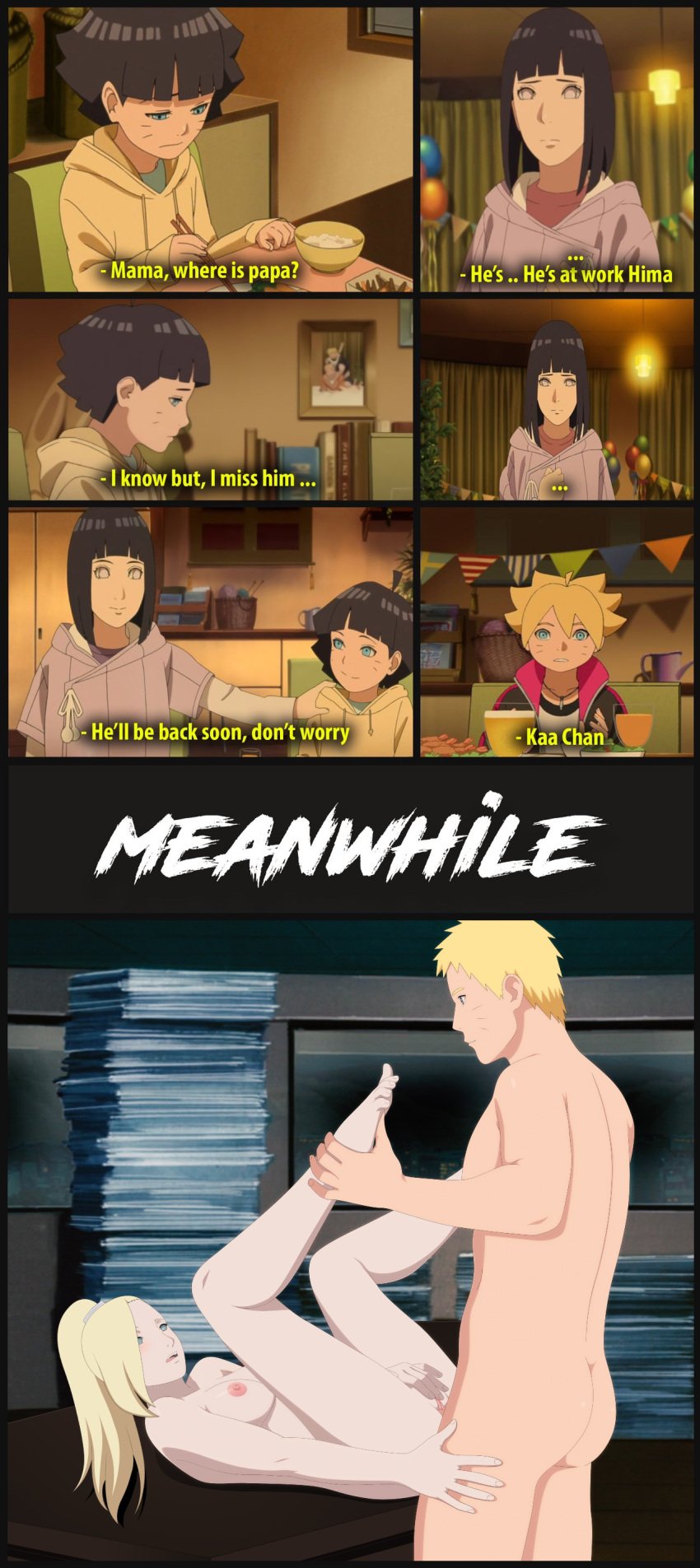 2boys 3girls affair black_hair blonde_hair blue_eyes blush boruto:_naruto_next_generations cheating cheating_husband comic cuckquean darkalx desk english_text feet_grab female foot_grab grabbing_feet hokage_office husband_and_wife hyuuga_hinata indoors ino_yamanaka looking_at_another looking_pleasured lying lying_on_back lying_on_desk male male/female moaning mother_and_daughter mother_and_son multiple_boys multiple_girls naruto naruto_(series) netorare ntr office on_desk penetration ponytail screencap sex sex_on_desk standing story text tied_hair uzumaki_boruto uzumaki_himawari uzumaki_naruto vaginal_penetration vaginal_sex yellow_hair