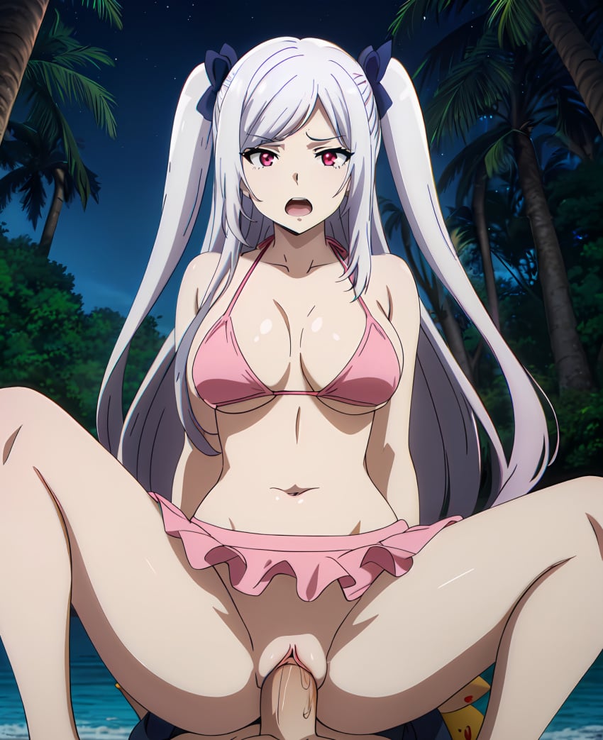 ai_generated alexia_midgar anime bikini bondage cowgirl_position kage_no_jitsuryokusha_ni_naritakute! large_breasts ranwai sex stable_diffusion the_eminence_in_shadow vaginal_penetration