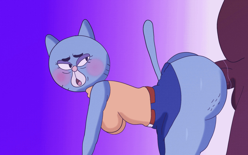 2022 all_fours anal anal_sex animated anthro ass balls bedroom_eyes belly belt belt_buckle big_breasts big_butt biped black_eyebrows black_eyelashes blakk_m.a.t blue_body blue_bottomwear blue_clothing blue_ears blue_skirt blush bottomwear breasts brown_belt cartoon_network cellulite clothed clothing dark_balls dark_body dark_penis digital_drawing_(artwork) digital_media_(artwork) domestic_cat duo elderly_anthro elderly_female extended_arm eyebrows eyelashes eyelids eyeshadow faceless_character faceless_male felid feline felis female female_penetrated genitals glistening glistening_body glistening_butt glistening_legs gradient_background hi_res huge_butt looking_back looking_pleasured makeup male male/female male_penetrating male_penetrating_female mammal markings mary_senicourt mature_anthro mature_female narrowed_eyes nude nude_male old open_mouth overweight overweight_male partially_clothed partially_clothed_anthro partially_clothed_female penetration penile penile_penetration penis penis_in_ass pink_nose pink_tongue prick_ears purple_eyeshadow round_head round_nose seductive sex side_view simple_background skirt sweater the_amazing_world_of_gumball thick_penis thick_thighs tongue topwear turtleneck whisker_markings yellow_clothing yellow_sweater yellow_topwear