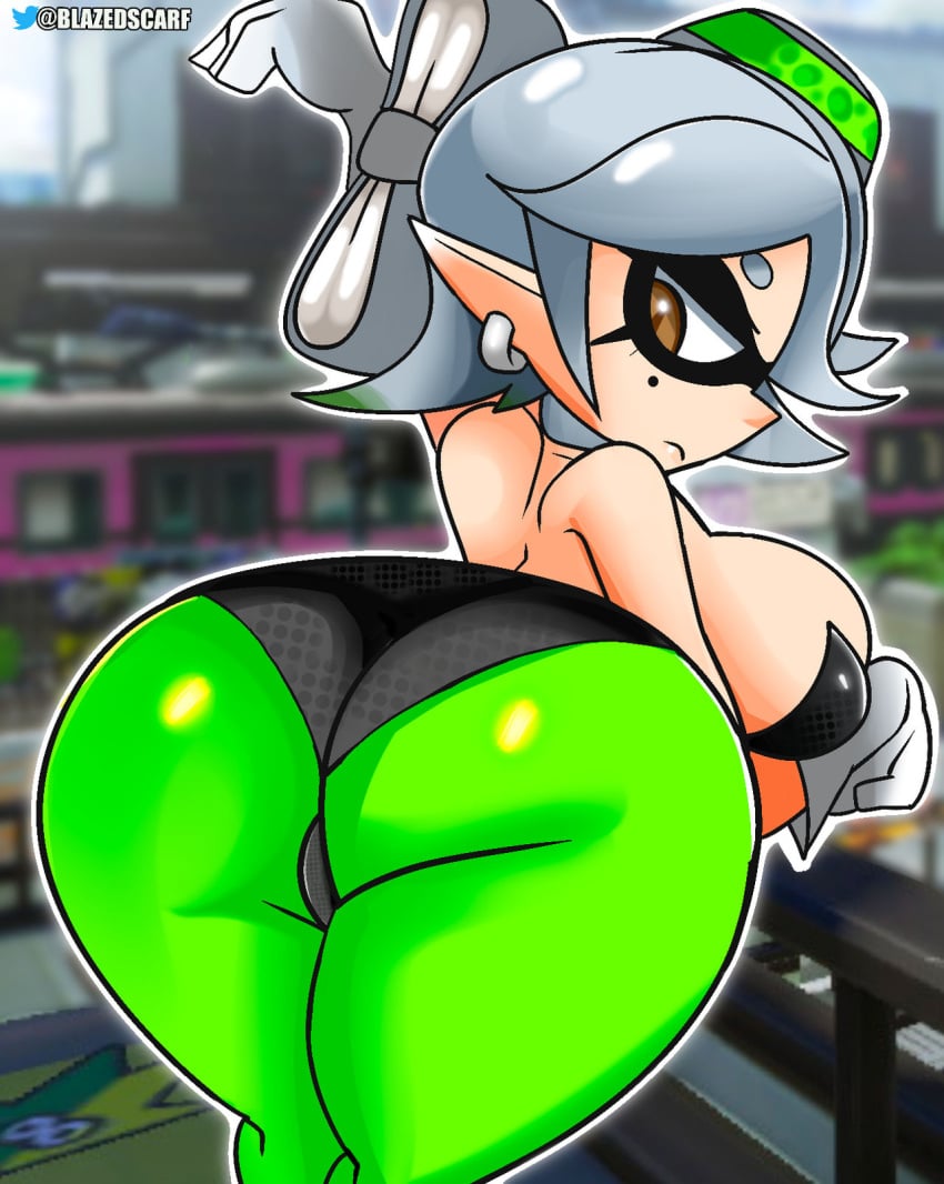 ass blazedscarf female female_only marie_(splatoon) nintendo sideboob solo splatoon splatoon_(series) tagme