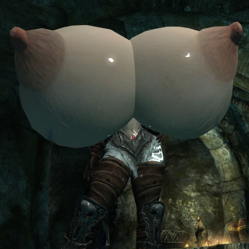 1girls 3d aara_palefang armor artist_request bethesda_softworks big_breasts breast female female_focus female_only functionally_nude furry huge_breasts hyper hyper_breasts khajiit monster_girl original original_character skyrim the_elder_scrolls thin_waist underboob