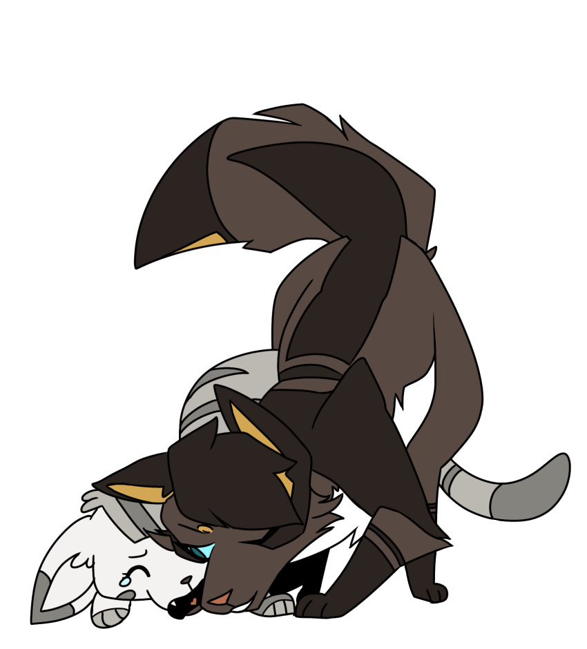 feline feral feral_on_feral hawkfrost_(warriors) ivypool_(warriors) male/female questionable_consent straight tear trau warriors_(cats)