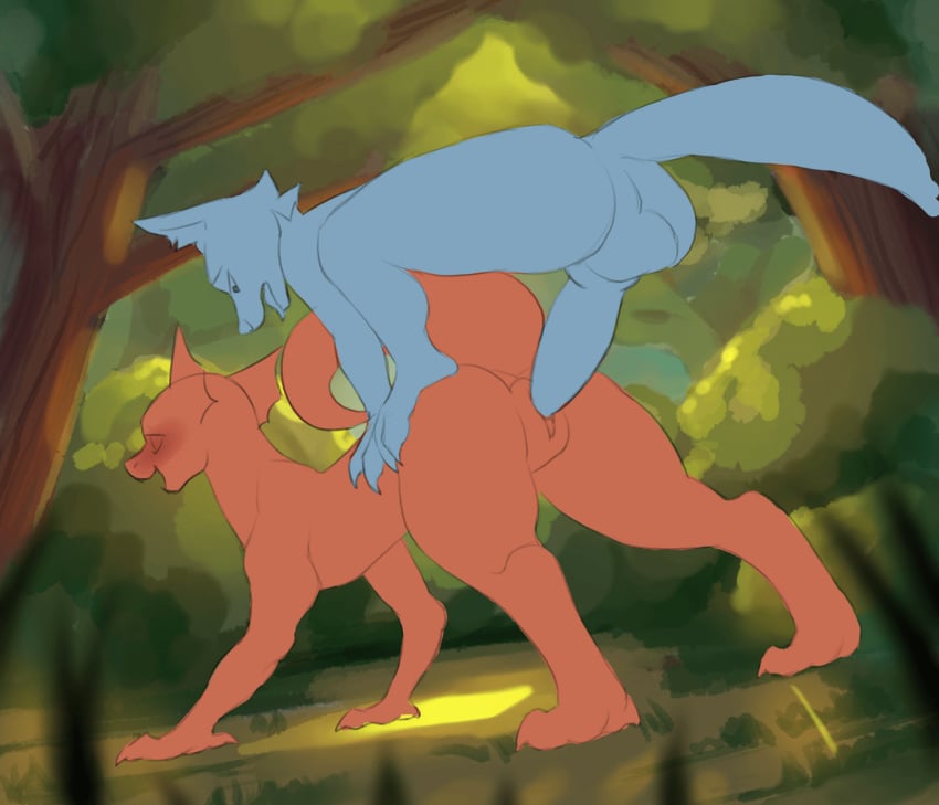 animated araslisio forest furry gif sex vaginal_penetration ych