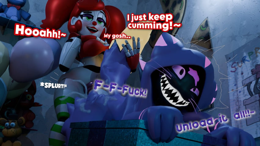 1boy 1futa 1male 3d 3d_model animatronic baby_(fnafsl) better_version_at_source circus_baby circus_baby_(fnaf) clown clown_girl cum cum_in_ass cum_inside cumming cumming_inside dialog dirty_talk duo ejaculation english english_dialogue english_text eyes_rolling_back felid feline femboy five_nights_at_freddy's five_nights_at_freddy's:_sister_location fnaf futa/male futa_on_male futadom futanari green_eyes jordevoir looking_pleasured male oc onomatopoeia original_character penetration penile penile_penetration penis red_hair scottgames sex sister_location so87baby soniclux striped_socks summer_of_87_baby text thigh_high_socks thigh_socks twintails twitter_sample