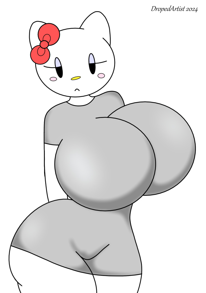 1girls 2024 aged_up ass barely_clothed big_ass big_breasts breasts cat_girl catgirl dropedartist enormous_breasts feline female female_only furry furry_female furry_only hello_kitty hello_kitty_(character) hello_kitty_(series) huge_breasts kitty_white looking_at_viewer sanrio self_upload solo solo_female thick white_body