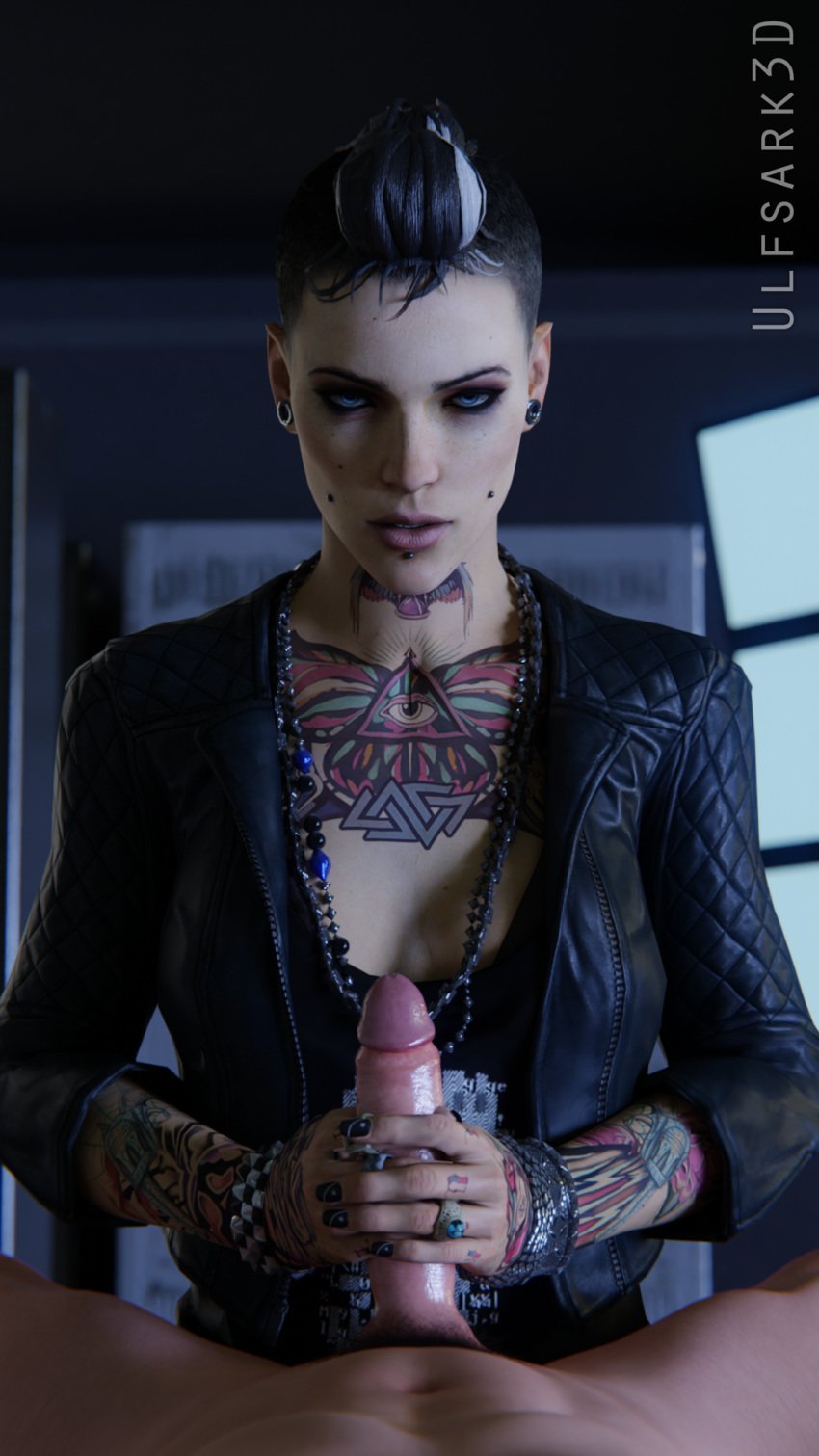 3d clara_lille looking_at_viewer male png tattoo tattoos ulfsark3d watch_dogs