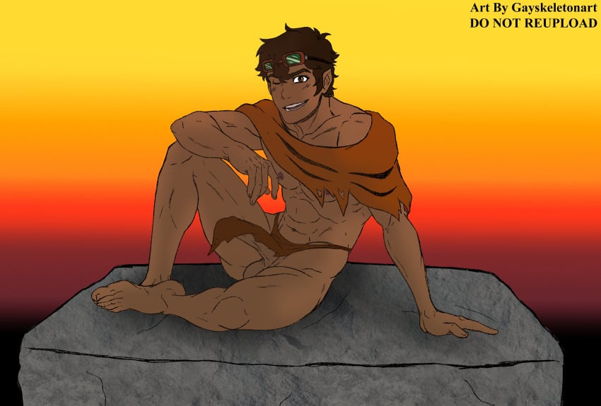 1boy 1male brown_skin gayskeletonart heroes_of_olympus hispanic hispanic_male latino latino_male leo_valdez male_only masculine percy_jackson_and_the_olympians solo solo_male tagme