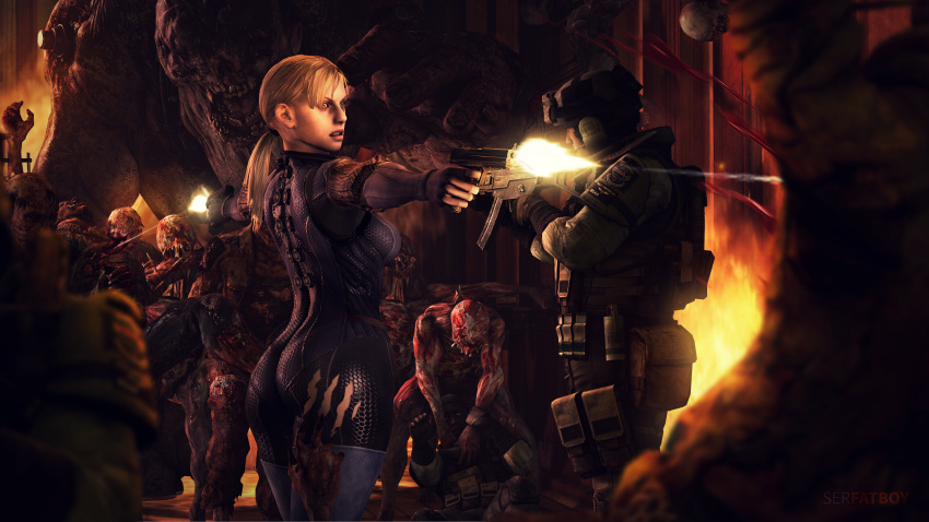 Jill Valentine (Blonde) Rule 34 Image