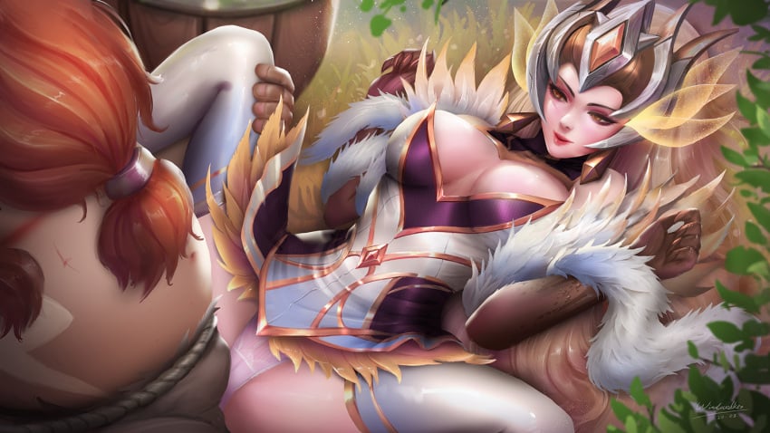 1girls big_breasts breasts cameltoe cleavage coven_zyra_prestige_edition eclipse_series female gragas large_breasts league_of_legends male prestige_skin solo_focus spread_legs windwalker zyra