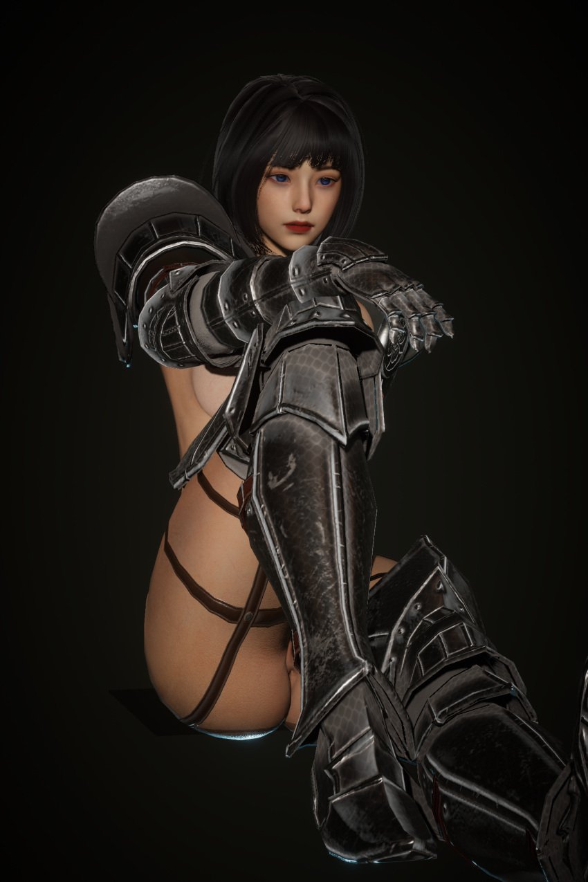 3d athletic athletic_female big_breasts bretonnia honey_select moratti pinup repanse_de_lyonesse short_hair solo warhammer_(franchise) warhammer_fantasy