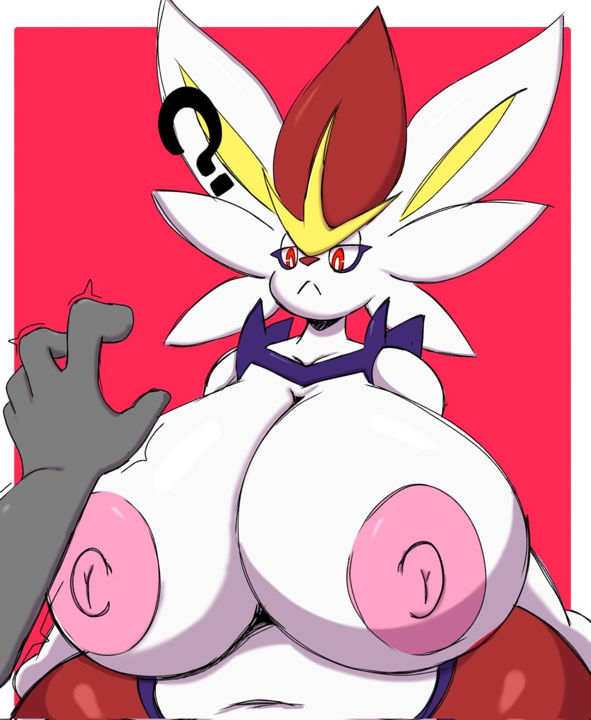 arthurclaws big_breasts breasts cinderace female huge_breasts pokémon_(species) pokemon slightly_chubby