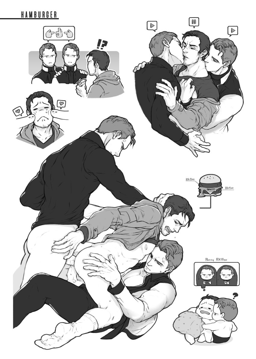 3boys anal android basset_hound_position cowboy_position crying detroit:_become_human doggy_style_position domination double_anal double_penetration doubleheader embrace fictional_interracial forced gavin_reed gay group_sex human human_only humiliation kissing male male/male male_on_male male_only missionary_position rape rk900 robot threesome yaoi