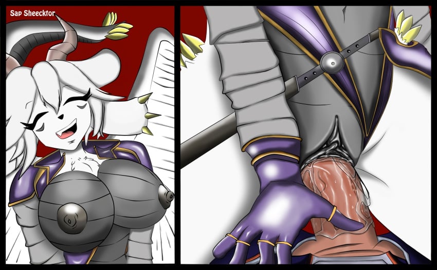 anthro buster_blader buster_whelp_of_the_destruction_swordsman dragon_warrior female sheecktor yu-gi-oh! yu-gi-oh!_duel_monsters