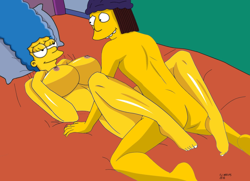 bully fjm jimbo_jones male marge_simpson missionary_position mom_with_bully motherly_cuckold tagme the_simpsons