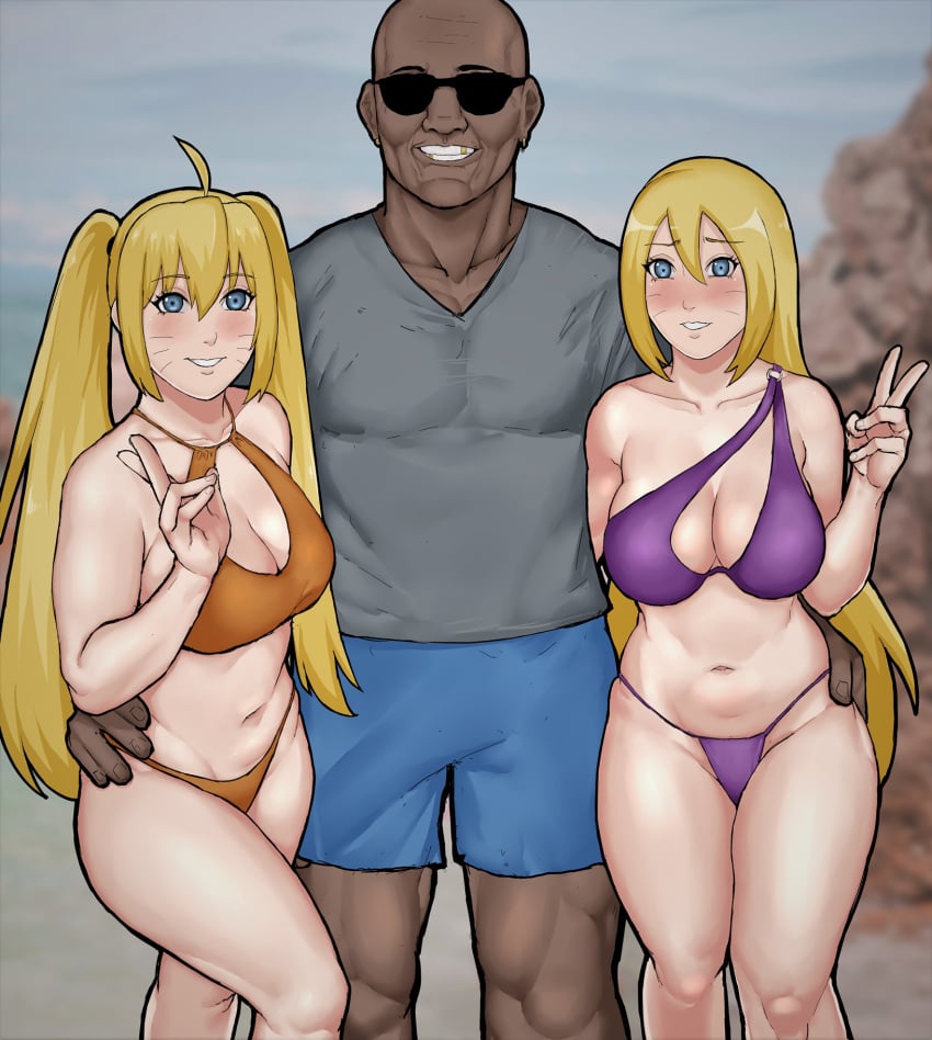 1boy 1girls 2girls bare_arms bare_legs bare_shoulders bare_thighs bbw belly belly_button big_breasts bikini bikini_bottom bikini_top blonde_hair blue_eyes blush boruko boruto:_naruto_next_generations breasts busty canon_genderswap child_bearing_hips chubby chubby_female cleavage clothed clothing curvaceous curves curvy curvy_body curvy_female curvy_figure curvy_hips dark-skinned_male dark_skin daughter facial_markings female ffm ffm_threesome g-string gender_transformation genderswap genderswap_(mtf) glasses gold_tooth hand_on_hip height_difference hi_res high_resolution highres hips hourglass_figure huge_breasts inner_sideboob interracial large_breasts light-skinned_female light_skin looking_at_viewer male mff mff_threesome mother mother_and_daughter multiple_girls muscles muscular muscular_male naruko naruto naruto_(series) naruto_uzumaki nose_blush ocean orange_bikini orange_bikini_bottom orange_bikini_top orange_panties orange_swimsuit outdoors outside pale-skinned_female pale_skin peace_sign pecs pigtails pose posing purple_bikini purple_bikini_bottom purple_bikini_top purple_panties purple_swimsuit purple_thong rape_face rule_63 sexy_no_jutsu shorts shounen_jump shueisha sideboob smile smiling smiling_at_viewer spiky_hair sunglasses sunglasses_on_head swimsuit t-shirt teeth teeth_showing thick_thighs thighs thong threesome tied_hair torikku95 uzumaki_boruto uzumaki_naruto v very_high_resolution voluptuous voluptuous_female weekly_shonen_jump whisker_markings whiskers wide_hips yellow_hair