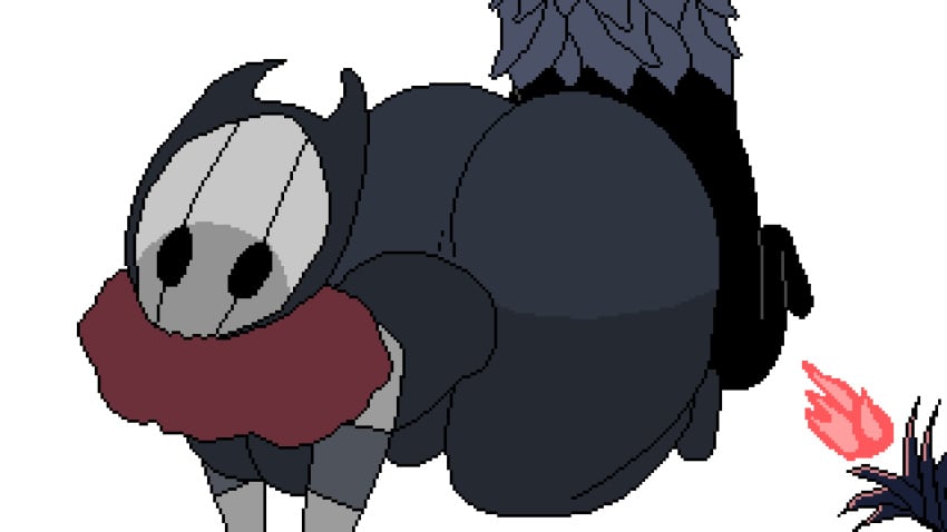 1boy 3girls animated beat_banger big_ass big_breasts big_butt big_penis blowjob blowjob_face breasts brumm_(hollow_knight) dataman21_(mod_artist) dataman21_(mod_creator) divine_(hollow_knight) grimmchild hollow_knight penis protagonist_(hollow_knight) tagme