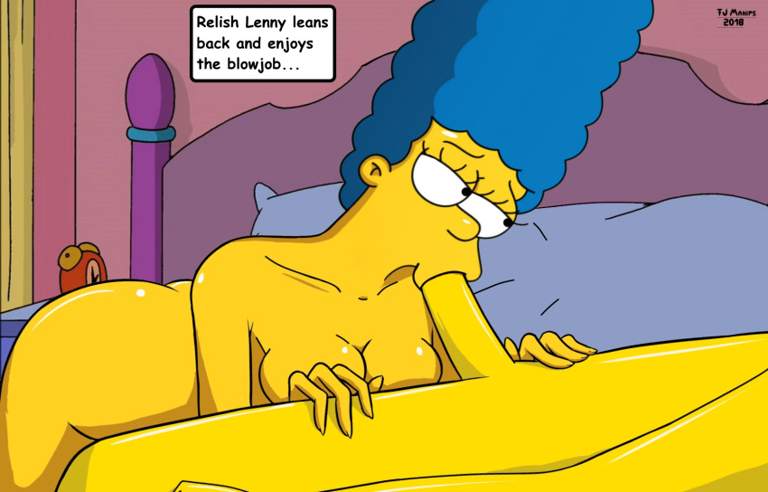 20th_century_studios accurate_art_style fjm lenny_leonard marge_simpson partial_male tagme the_simpsons yellow_body yellow_skin