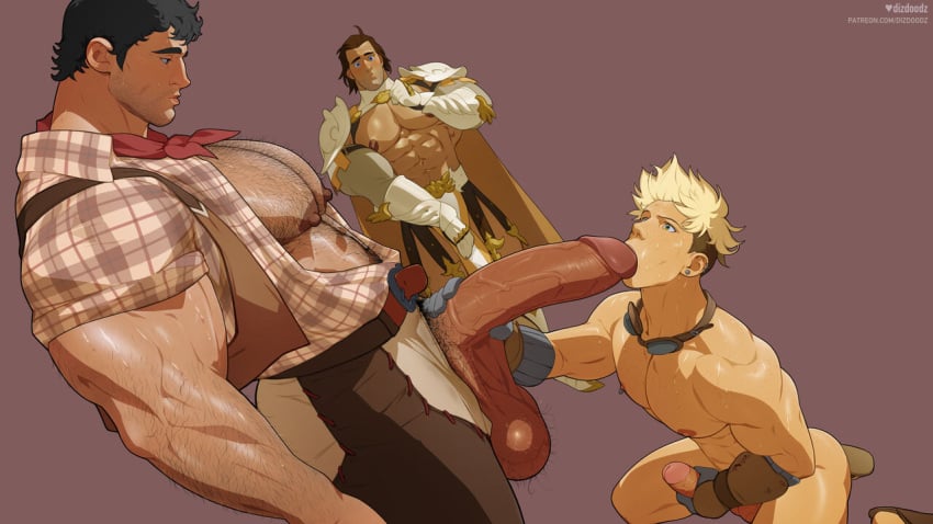 3boys alpha_male armor bara bara_ass bara_tiddies bara_tits barazoku beefy belly biceps big_balls big_nipples big_penis black_hair blonde_hair blowjob blush body_hair brown_hair brown_nipples cape clothed clothing clothing_bulge clothing_cutout cock_hungry cock_worship cowboy cowboy_outfit cowboy_pants cowboy_western cute daddy dizdoodz ear_piercing earrings eye_contact eyebrows flannel flannel_shirt flip_flops forearms foreskin fraternity gay gay_blowjob gay_sex gloves goggles gold_(metal) gold_armor hairy_arms hairy_balls hairy_chest handjob handsome heavy_balls hiding_erection himbo huge_balls huge_cock human human_male human_only humanoid humanoid_genitalia humanoid_penis hunk jock loincloth looking_at_another looking_at_partner looking_down looking_pleasured male_only manly masturbation mouth_full_of_cock mouth_open muscles muscular muscular_arms muscular_ass muscular_legs muscular_male muscular_shoulders muscular_thighs naked naked_male nipple_piercing nipples no_background no_clothes oral oversized_balls oversized_penis pecs pectorals penis_head penis_lick penis_out penis_out_of_pants penis_out_of_underwear penis_size_difference penis_tip pubes pubic_hair purple_background sagging_balls sagging_testicles saggy_scrotum scrotum shiny shiny_breasts shiny_butt shiny_penis shiny_skin sholder_pads size_difference stubble sucking_penis sweat testicles thick_ass thick_penis thick_thighs tip tough_guy twink twunk uncut vein veiny_penis vest white_armor