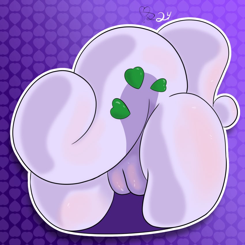 ass female generation_6_pokemon goodra heart_symbol hi_res horn nintendo nsfw pink_body pokemon pokemon_(species) purple_body slit_(disambiguation) tail velvet706 velvet_the_gooey_dragon