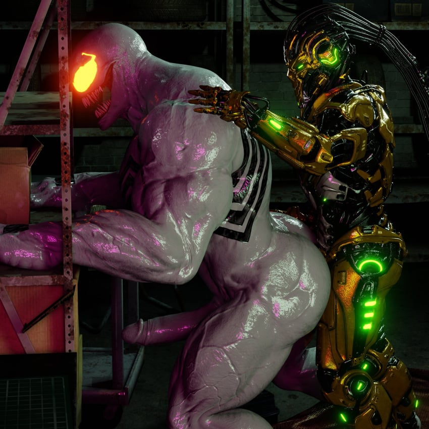 2boys 3d 3d_(artwork) 3d_model anti-venom crossover crossover_pairing cyrax gay gay_anal gay_sex hung_bottom indoor_nudity indoors indoors_sex interspecies interspecies_fuck interspecies_sex interspecies_yaoi male male/male male_only male_penetrated male_penetrating male_penetrating_male marvel monster_dilf mortal_kombat mortal_kombat_11 robot_humanoid robot_on_monster spider-man_(ps4) spider-man_(series) white_skin white_skinned_female