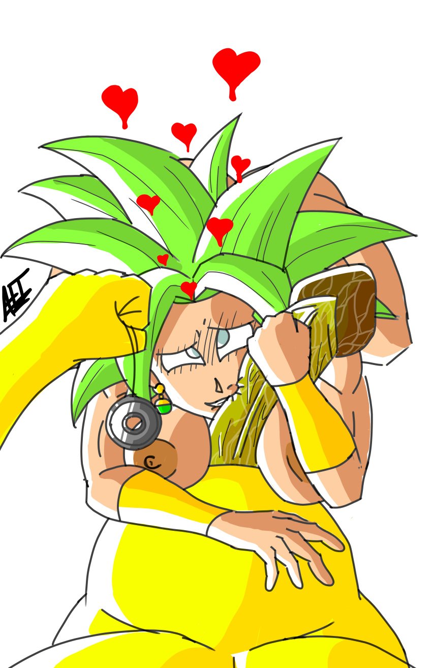 1boy 1girls afreetime anthro anthrofied big_breasts bite blonde_hair breasts crossover dragon_ball dragon_ball_super earrings female furry fusion green_eyes green_hair hypno hypnosis interspecies kefla legendary_super_saiyan light-skinned_female light_skin mind_control muscular muscular_female nintendo pendulum penis penis_biting pokemon pokemon_(species) pokemon_rgby potara_earrings pov saiyan short_hair source_request spiky_hair super_saiyan super_saiyan_2 text watermark