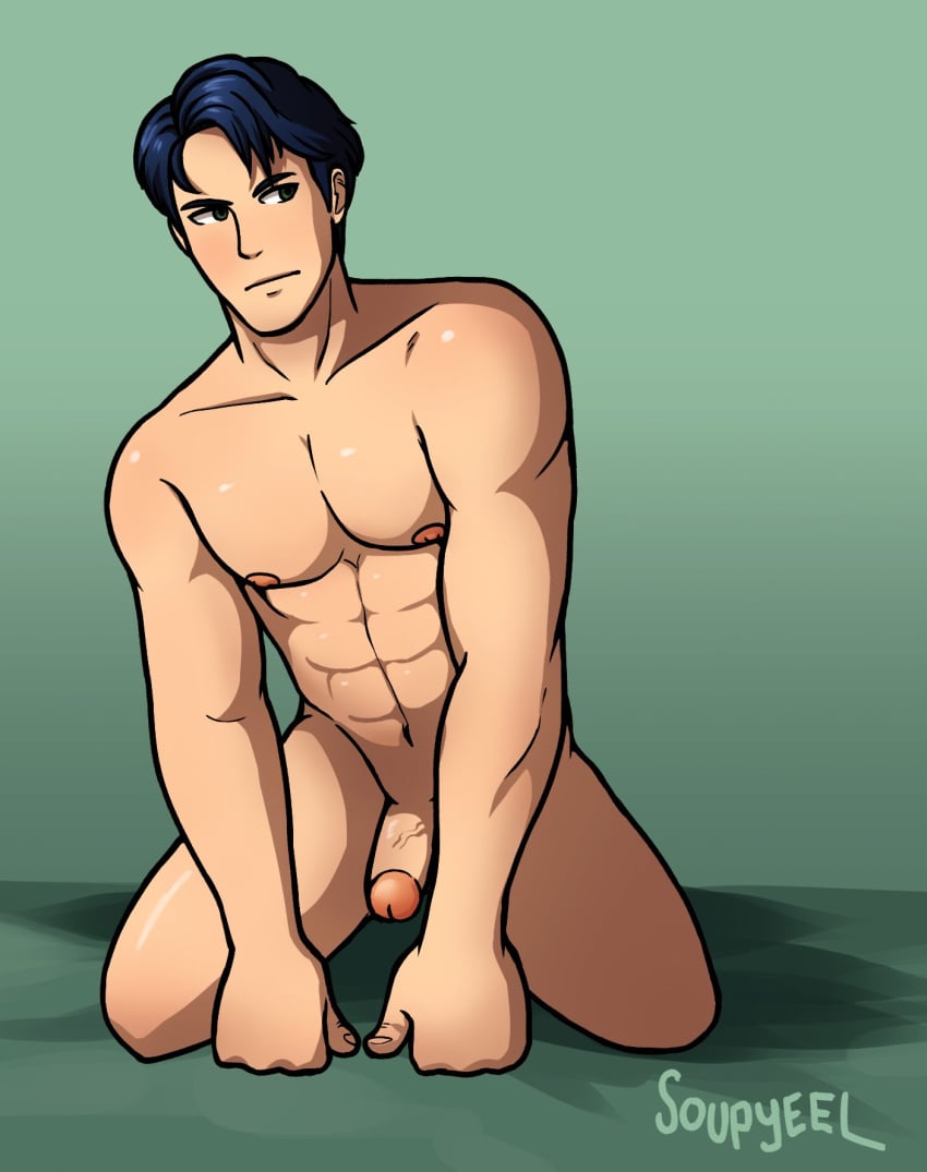 1boy abs fire_emblem fire_emblem:_path_of_radiance fire_emblem:_radiant_dawn looking_at_viewer male male_only mammal muscular muscular_male penis solo solo_focus soupyeel tagme zelgius_(fire_emblem)