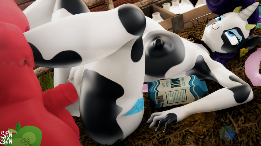 16:9 3d 3d_(artwork) anthro ass balls big_breasts big_butt big_macintosh_(mlp) bovid bovine breasts cattle duo equid equine fan_character female friendship_is_magic furry genitals hi_res horn horse huge_breasts huge_butt lying male male_penetrating mammal missionary_position my_little_pony nipples nude on_back penetration penis pony pussy raricow_(mlp) rarity_(mlp) sex source_filmmaker spread_legs spreading straight straight_hair symm unicorn vaginal_penetration widescreen